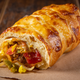 Image for article titled The Bagelrito is a literal hot mess, but it has a confidence you can only dream of